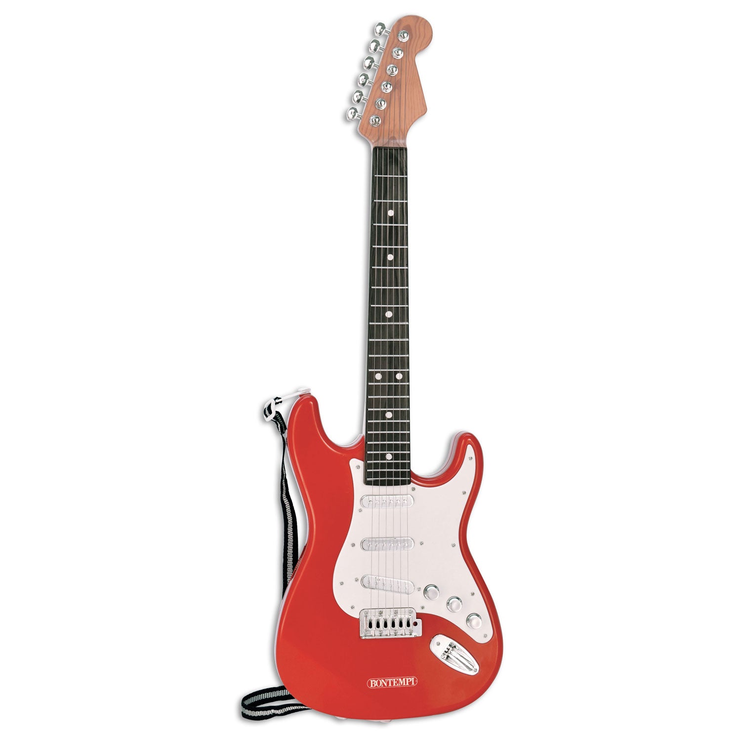 Bontempi E -Gitarre rot mit Gitarrenband