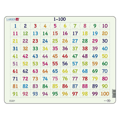 Selecta Larsen spielen Puzzle Lederberechnungsnummern 1-100, 100..