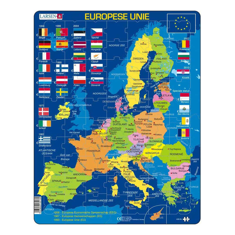 Selecta Larsen JEG Puzzle Die Europäische Union, 70..