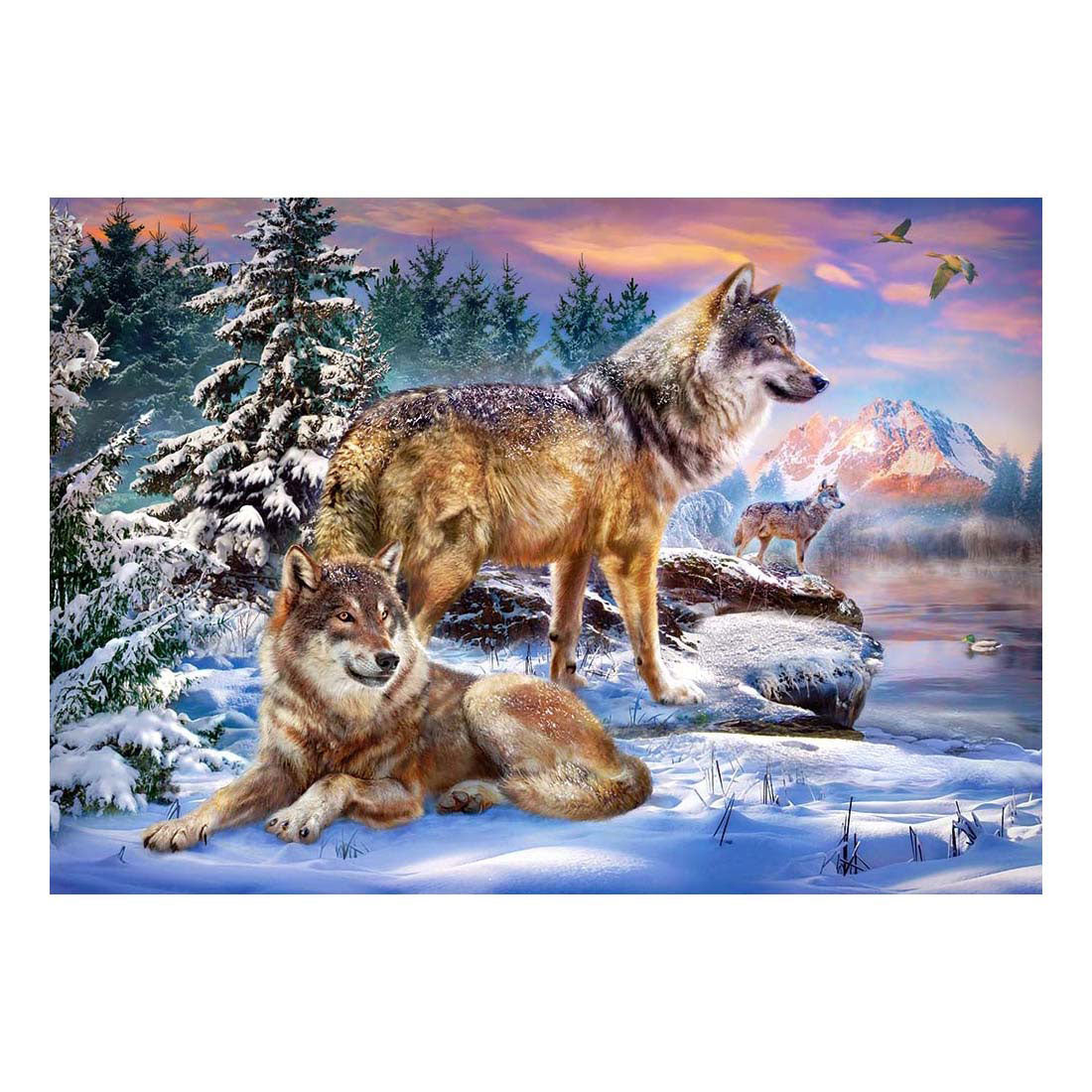 Selecta Castorland Plug Puzzle Wolfish Wonderland, 500st.