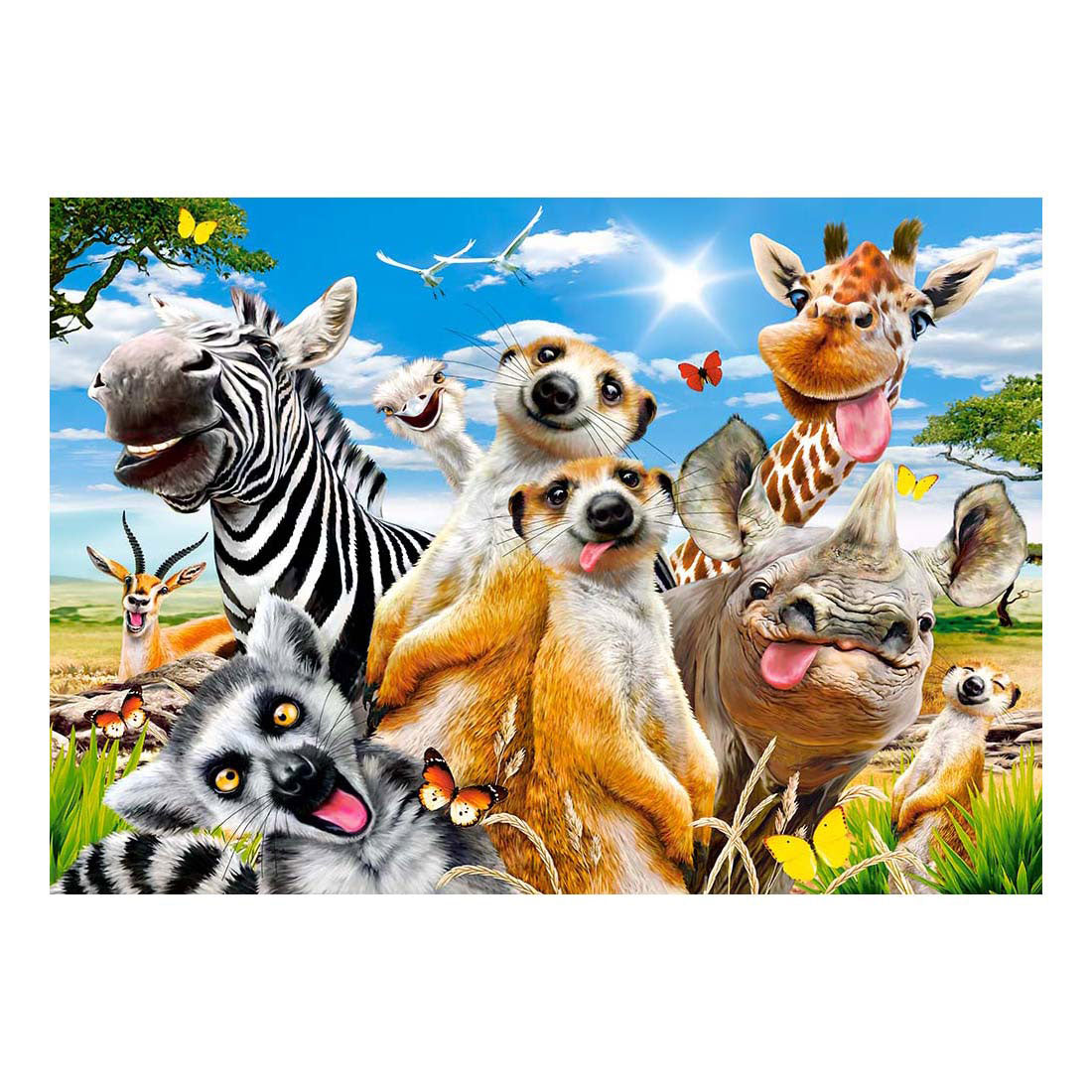 Selecta Castorland Puzzle Afrikanisches Selfie, 500 Teile.