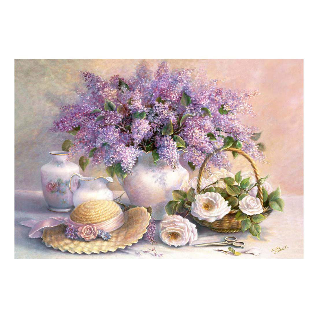 Selecta Castorland Puzzle Blumentag Trisha Hardwick, 1000 Teile.