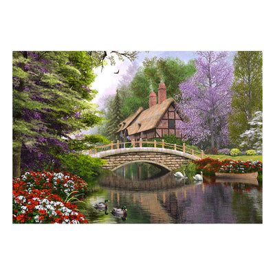 Selecta Castorland Bein Puzzle River Cottage, 1000st.