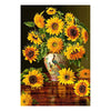 Selecta Castorland Puzzle Sonnenblumen in einer Pfauenvase, 1000 Teile.