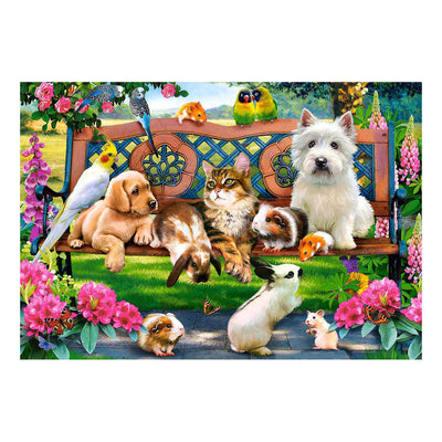 Selecta Castorland Puzzle Haustiere im Park, 1000 Teile.