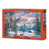 Selecta Castorland spielen Puzzle Mountain Weihnachten, 1000st. - afbeelding 1