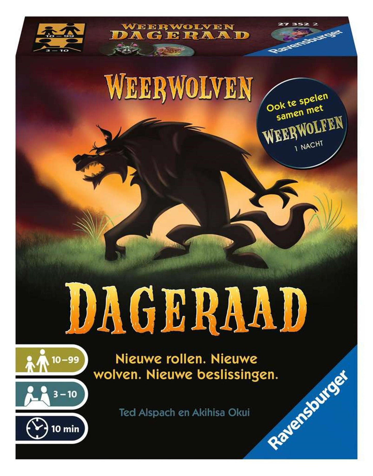 Ravensburger Werwolves van Wakkerdam: Dawn - Kartenspiel