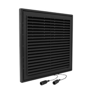 Renson 1069264 – oberflächenmontiertes verstellbares Gitter PVC 732 (250 x 250) str 9005 (schwarz) | 2 Stk - afbeelding 4