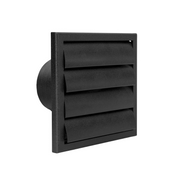 Renson 1069268 – Dunstabzugshaubengitter 4 Klappen PVC 742 (100–130) str 9005 (schwarz) | 2 Stk - afbeelding 7