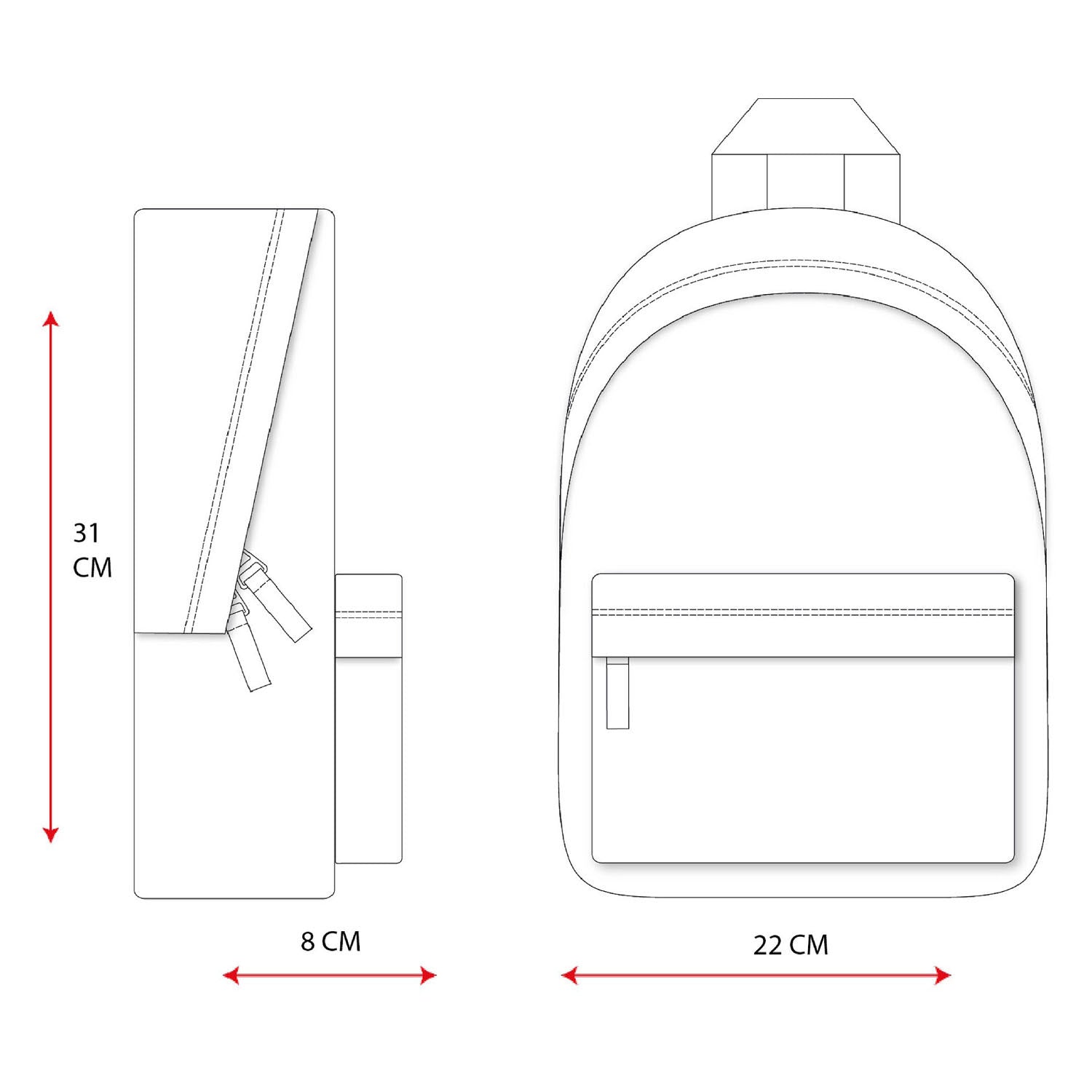 Vadobag Rucksack tun vor, glückliche Gedanken zu denken Walvis