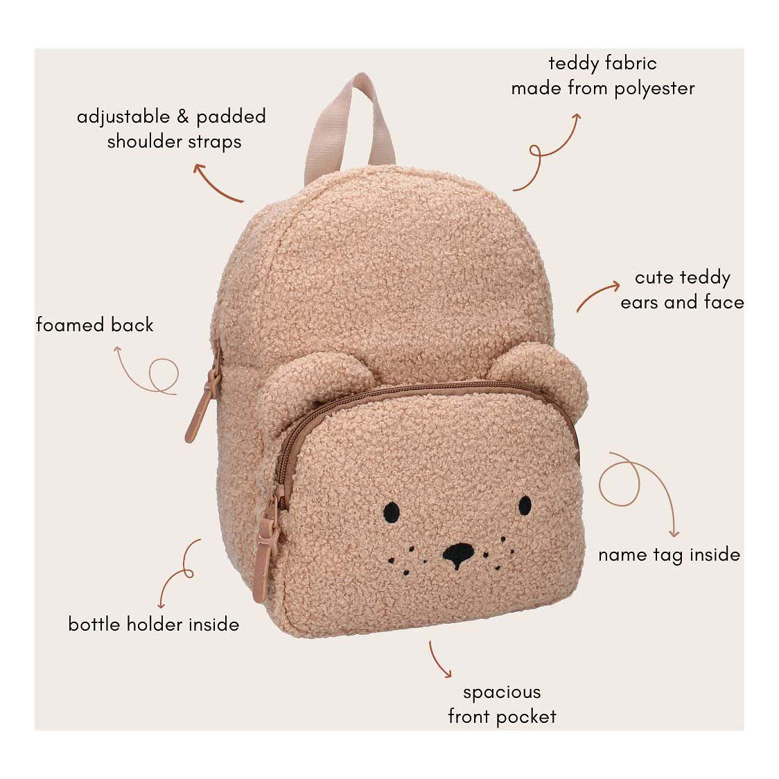 Kidzoom Rucksack Pisa Komfort Freunde Teddybeer