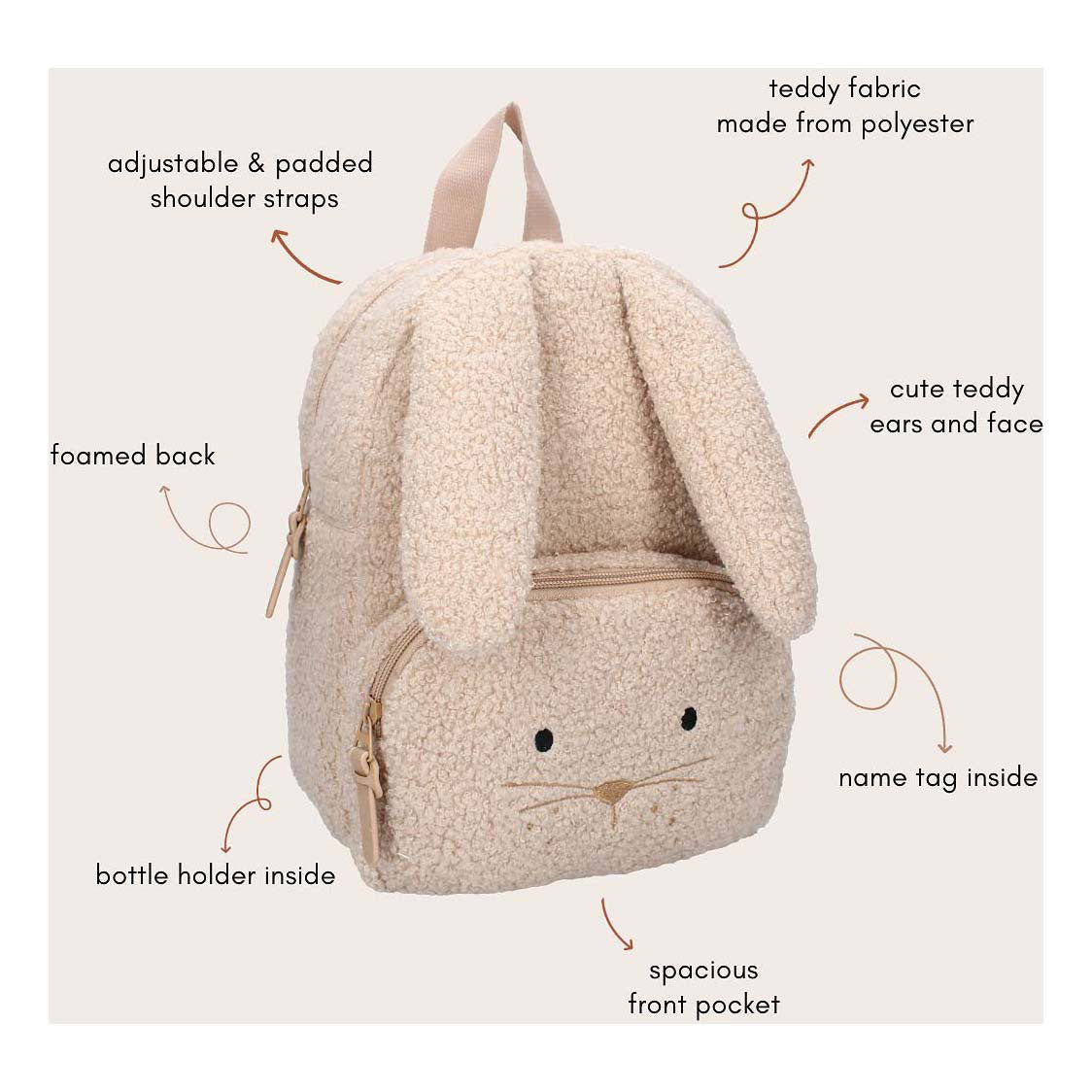 Kidzoom Rucksack Pisa Komfort Freunde Kaninchen