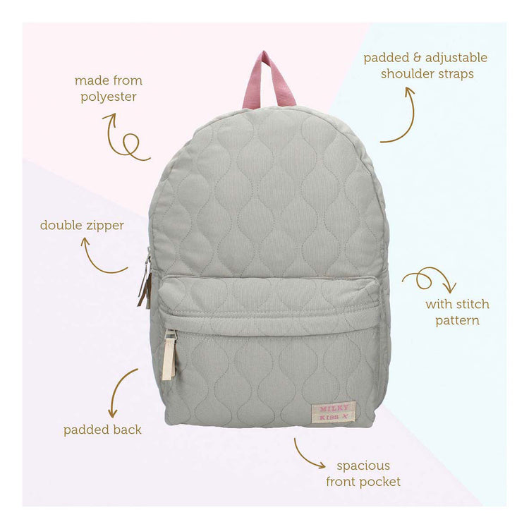Rucksack milchig Kuss süßes Bliss Grün 39 x 29 x 12 cm