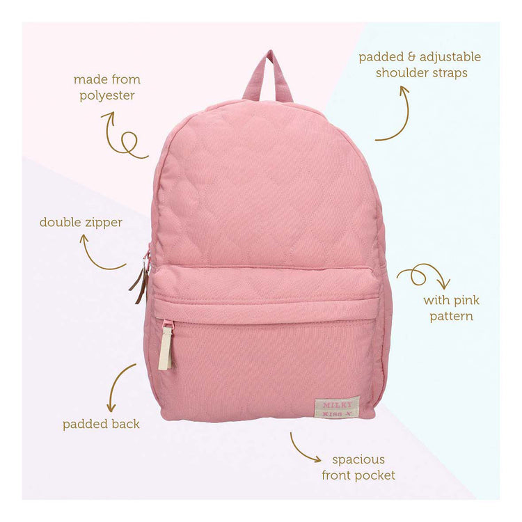 Rucksack milchig Kuss süßes Bliss Pink