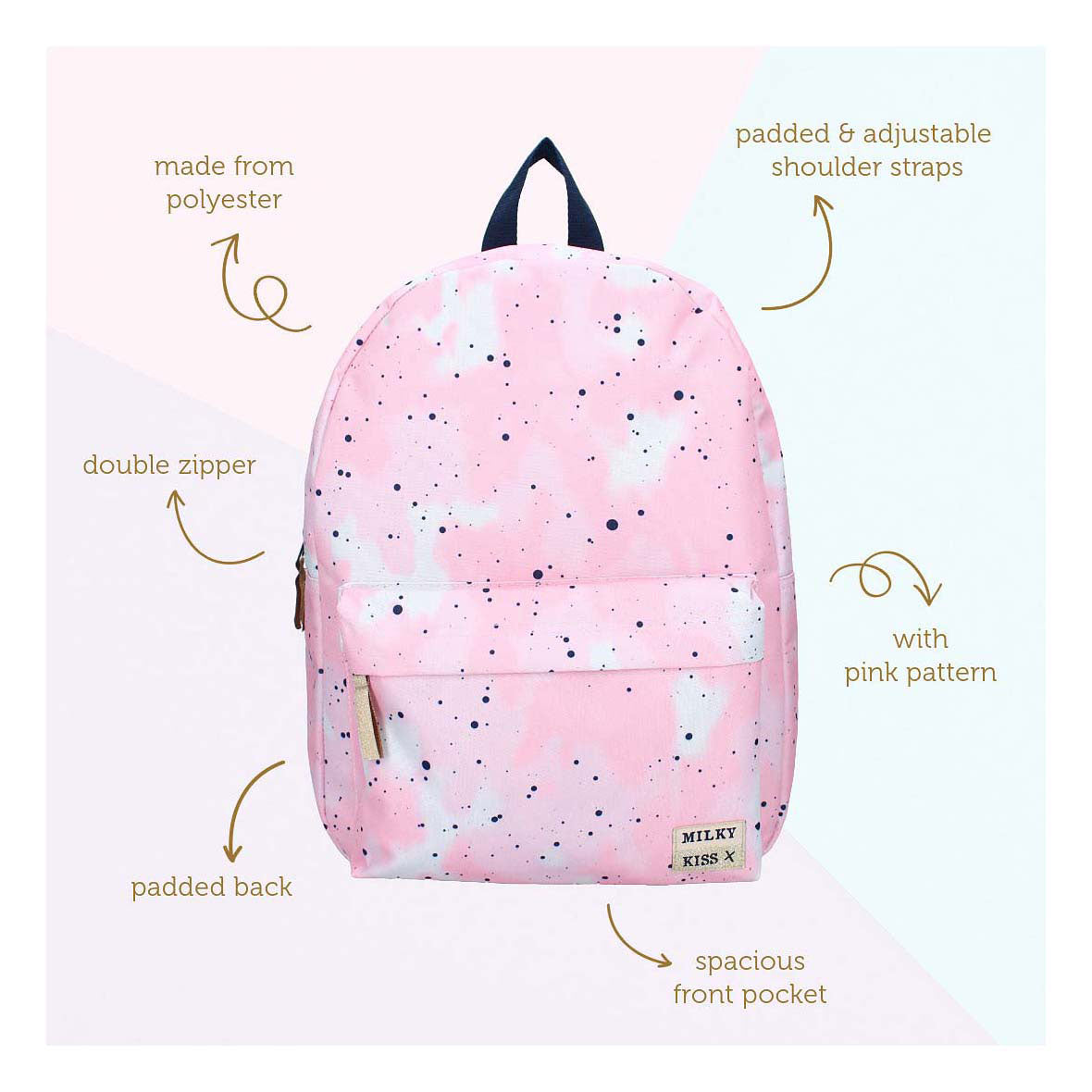 Milchy kuss rucksack mutig stil