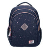 Milky Kiss Rucksack Divine Days dunkelblau mit rosa Punkten, 3 Fächer