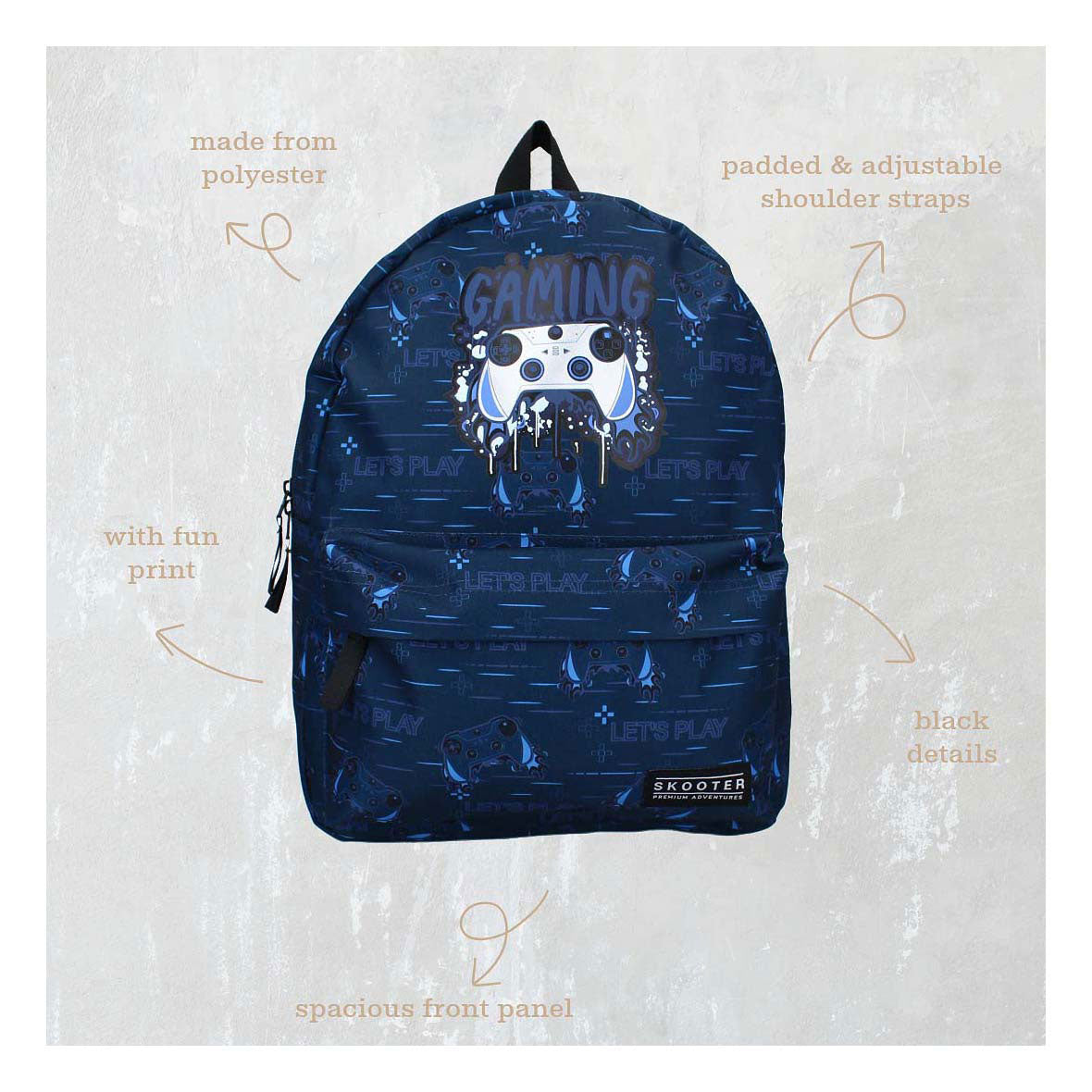 Vadobag Skooter Rucksack Gamer vereinen sich