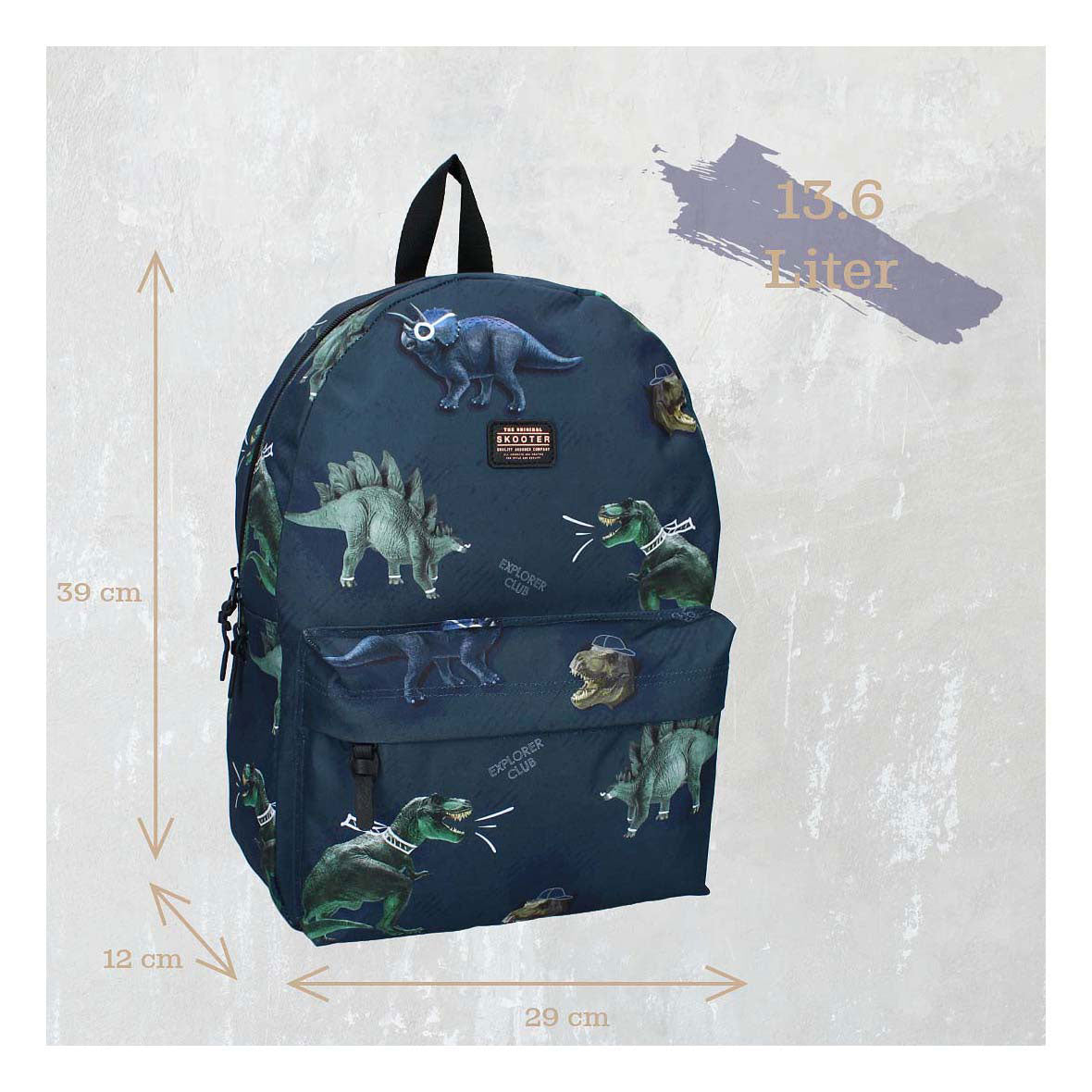 Vadobag Skooter Backpack Explorer Club Dino