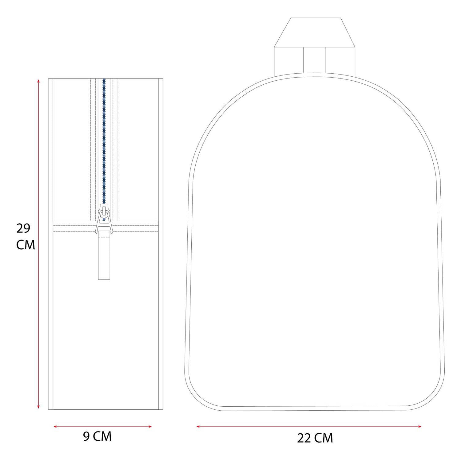 Vadobag Rucksack Spider-Web-Out! 29x22x9cm blau