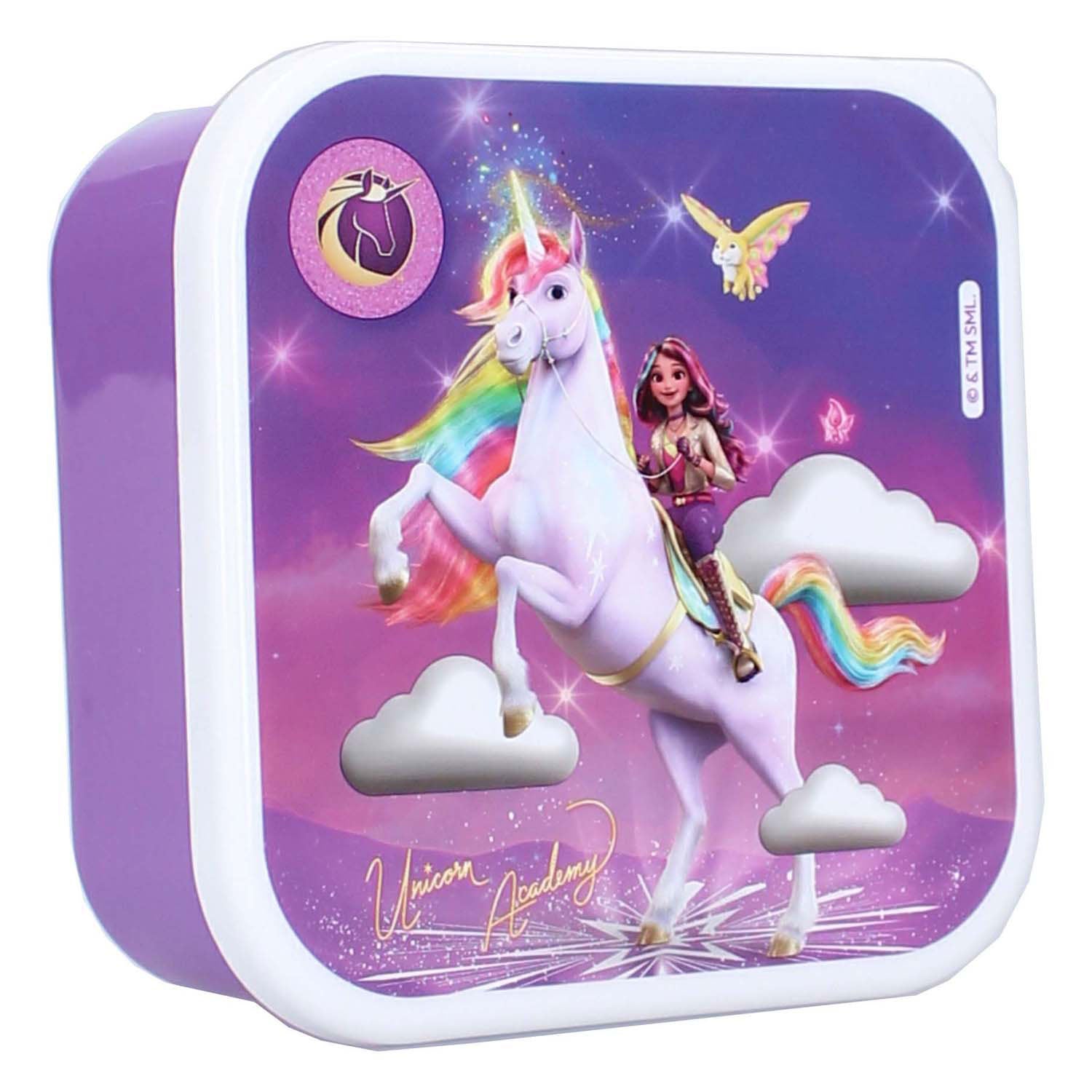Vadobag Unicorn Academy Brotkasten 3-in-1 frische Häppchen