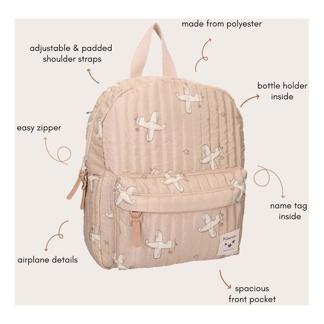 Kidzroom Rucksack wunderbare Welten - Flugzeuge