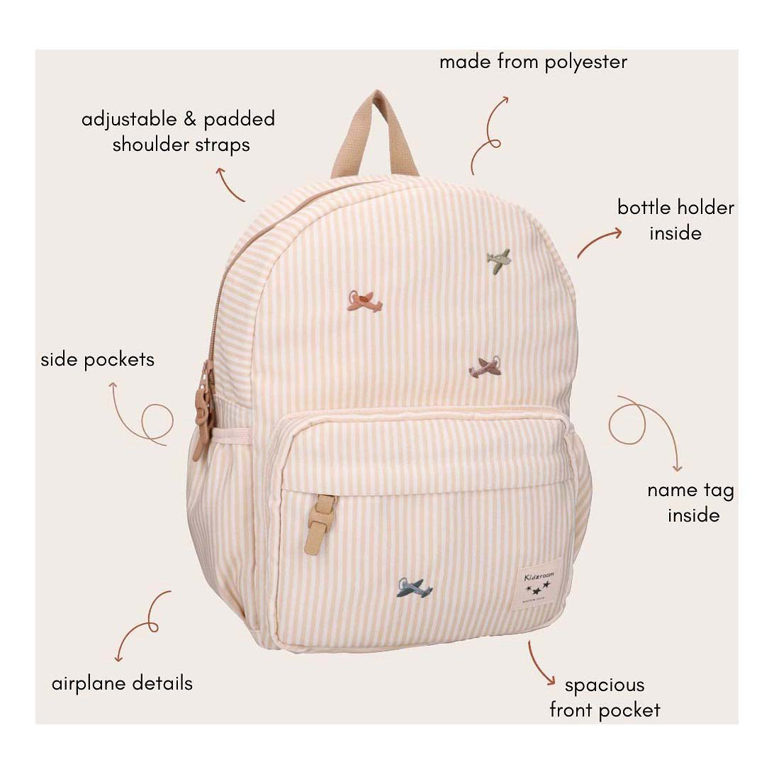 Kidzroom Rucksack Nostalgie - Flugzeuge