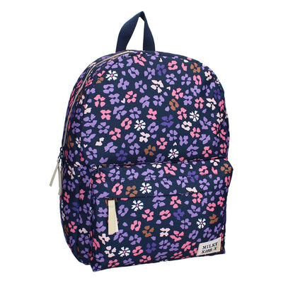 Rucksack Milky Kiss Prestige dunkelblaue Blumen