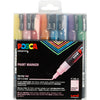 UNI-POSCA POSCA-Marker, AFM PC-3ML, Liniendicke 0,9-1,3 mm, Glitzerfarben, 8 Stück 1 Box