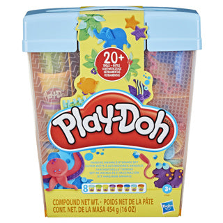 Aufbewahrungsset mit Play-Doh-Fantasietieren – 8 Tontöpfe