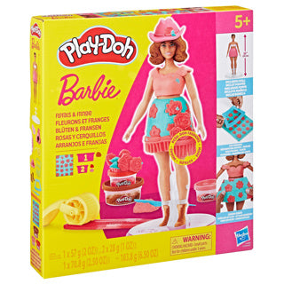 Play-Doh-Barbie-Blumenmuster und Fransen