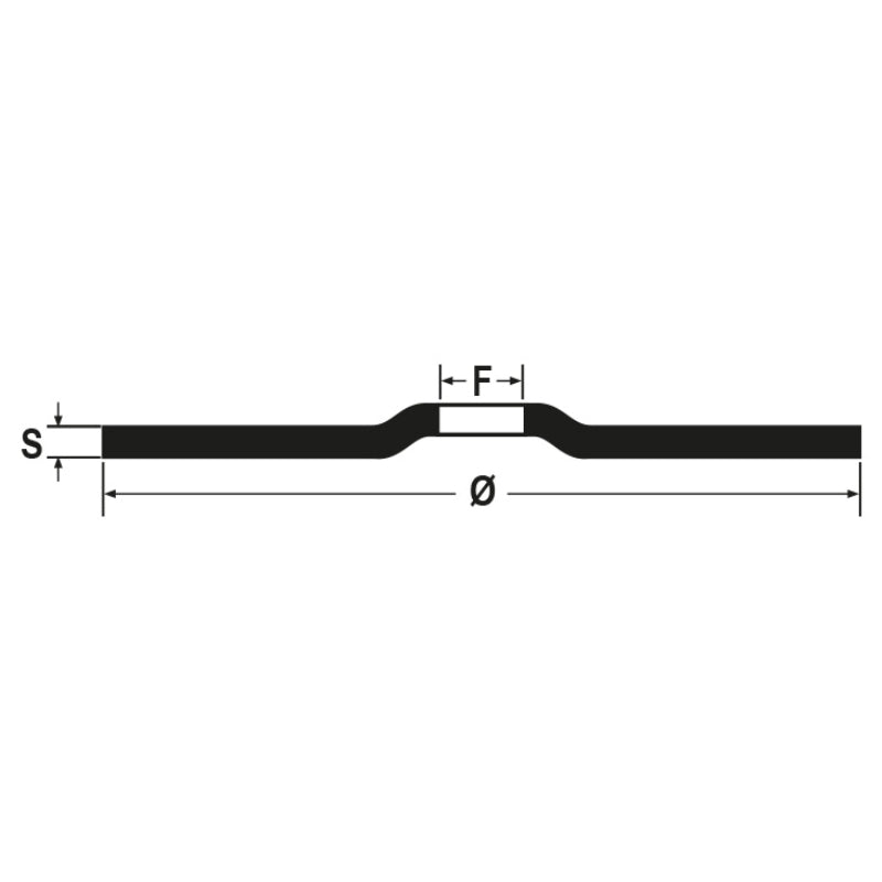 Beta -Schneiden -Scheiben Werkzeuge Ø125 mm für Stahl mit flachem Zentrum (10 Stücke)