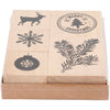 Creativ Company Holzstempel Set Weihnachten, 5dlg.