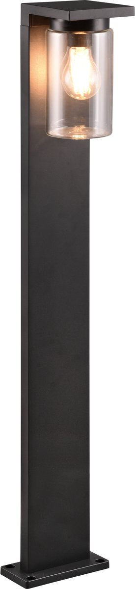 Trio ardila - Mastleuchte - schwarz matt - exkl. 1x e27 4w - Dämmerungssensor - Außenbeleuchtung - IP44