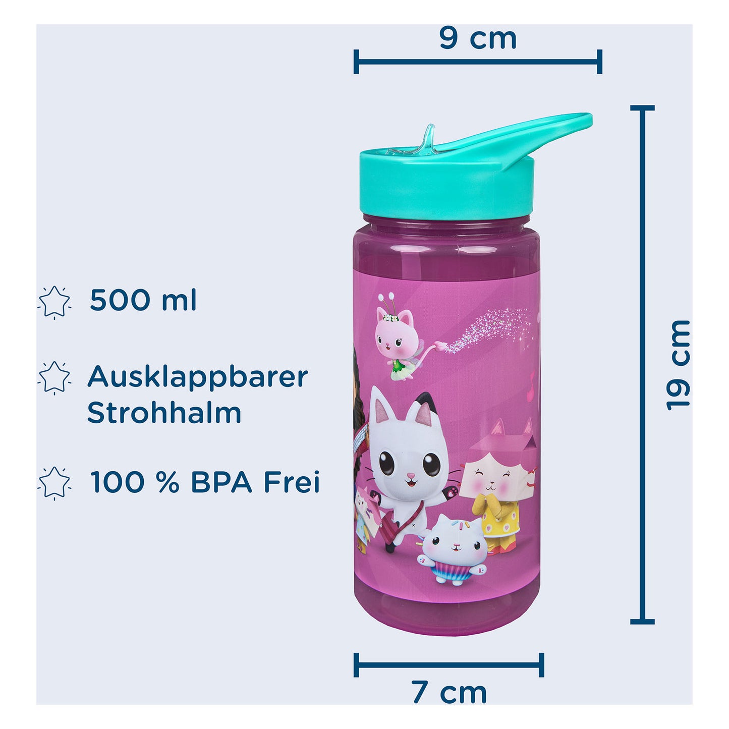 Undercover Gabbys Puppenhaus -Trinkflasche, 500 ml