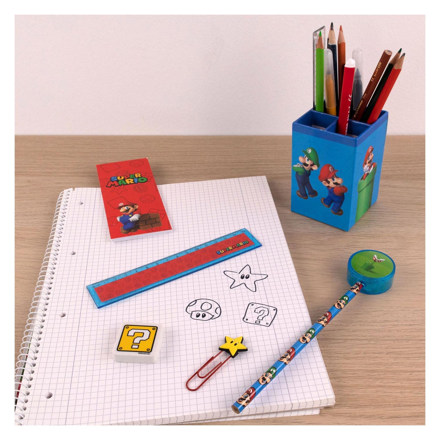 Super Mario Desk Set, 7dlg.