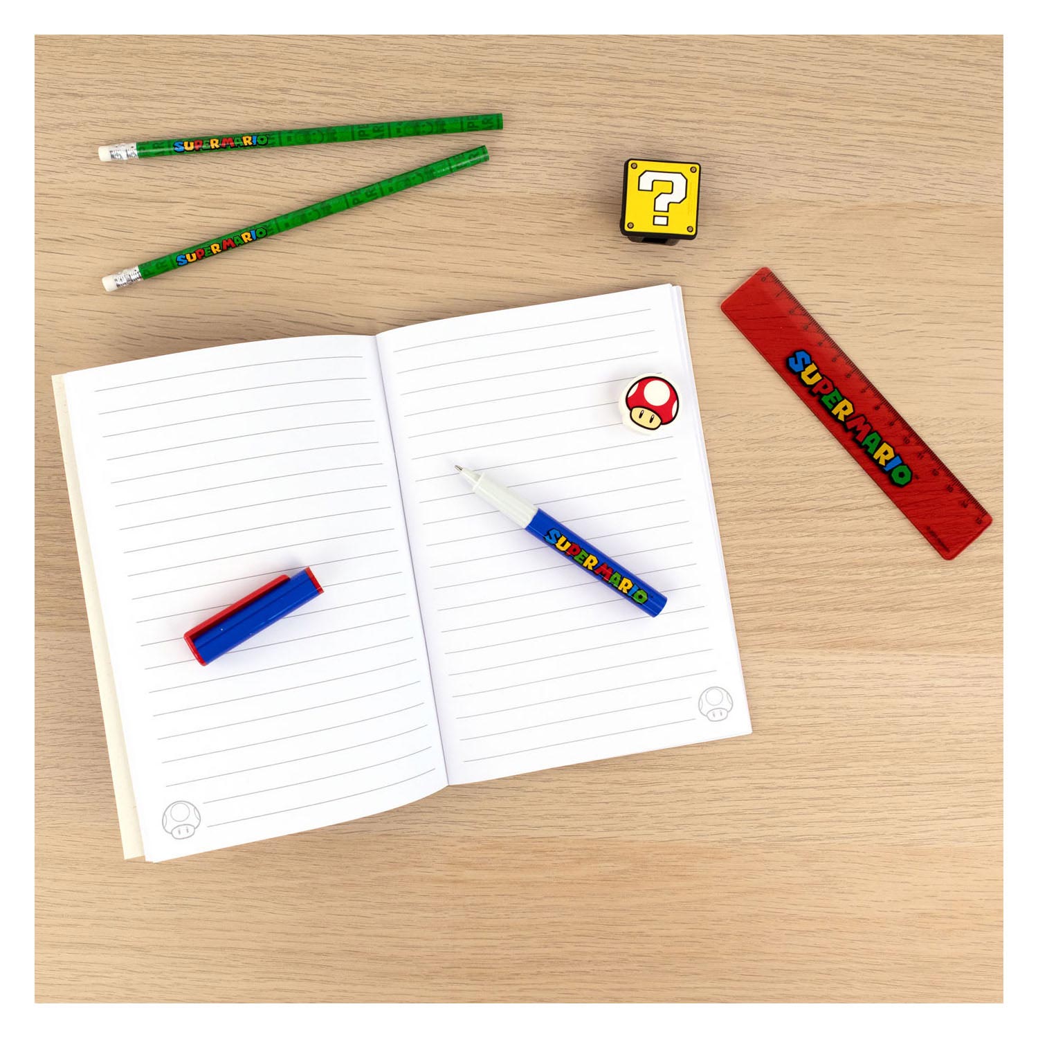 Super Mario Writing Set, 7dlg.