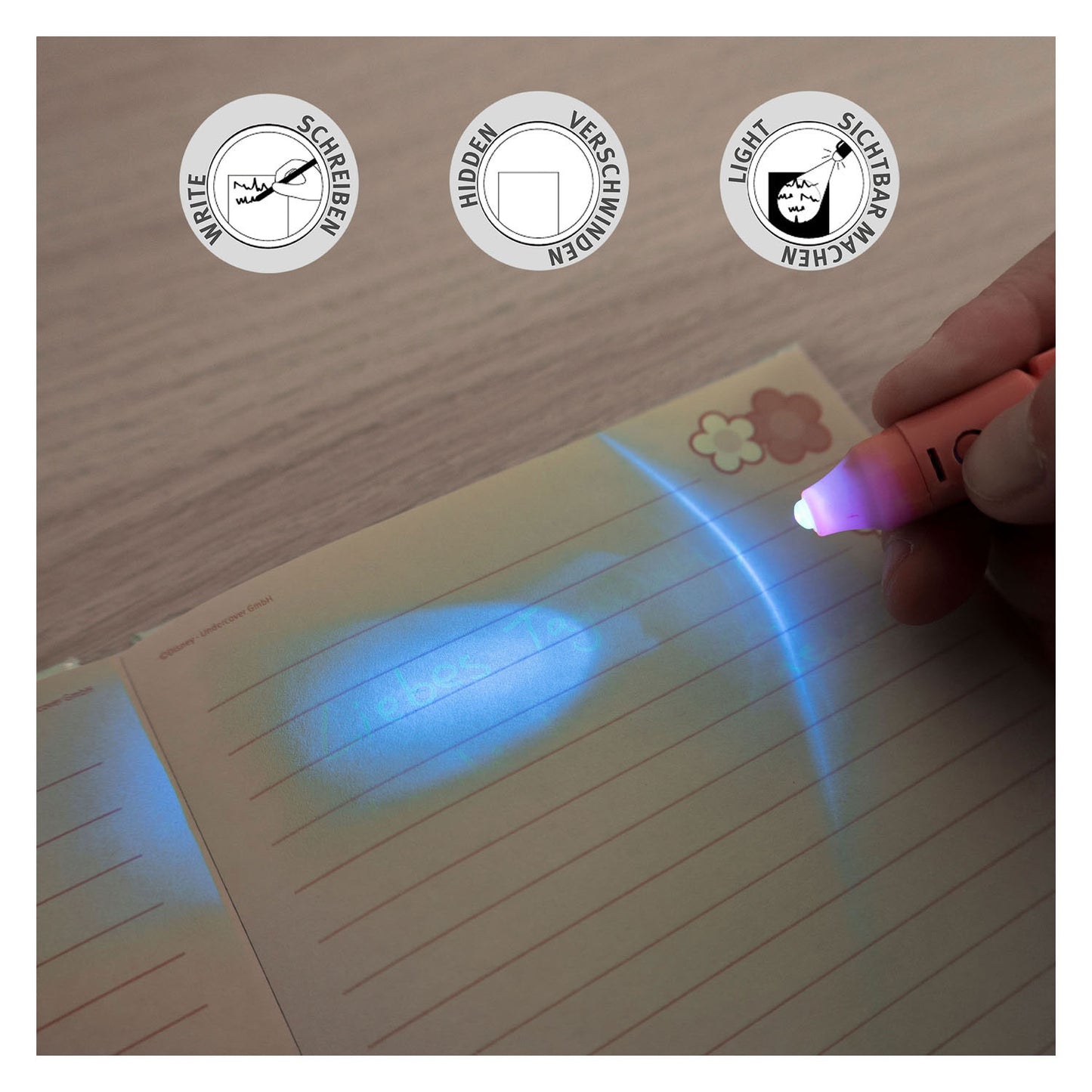 Undercover Secret Diary Minnie Maus mit UV-Pen