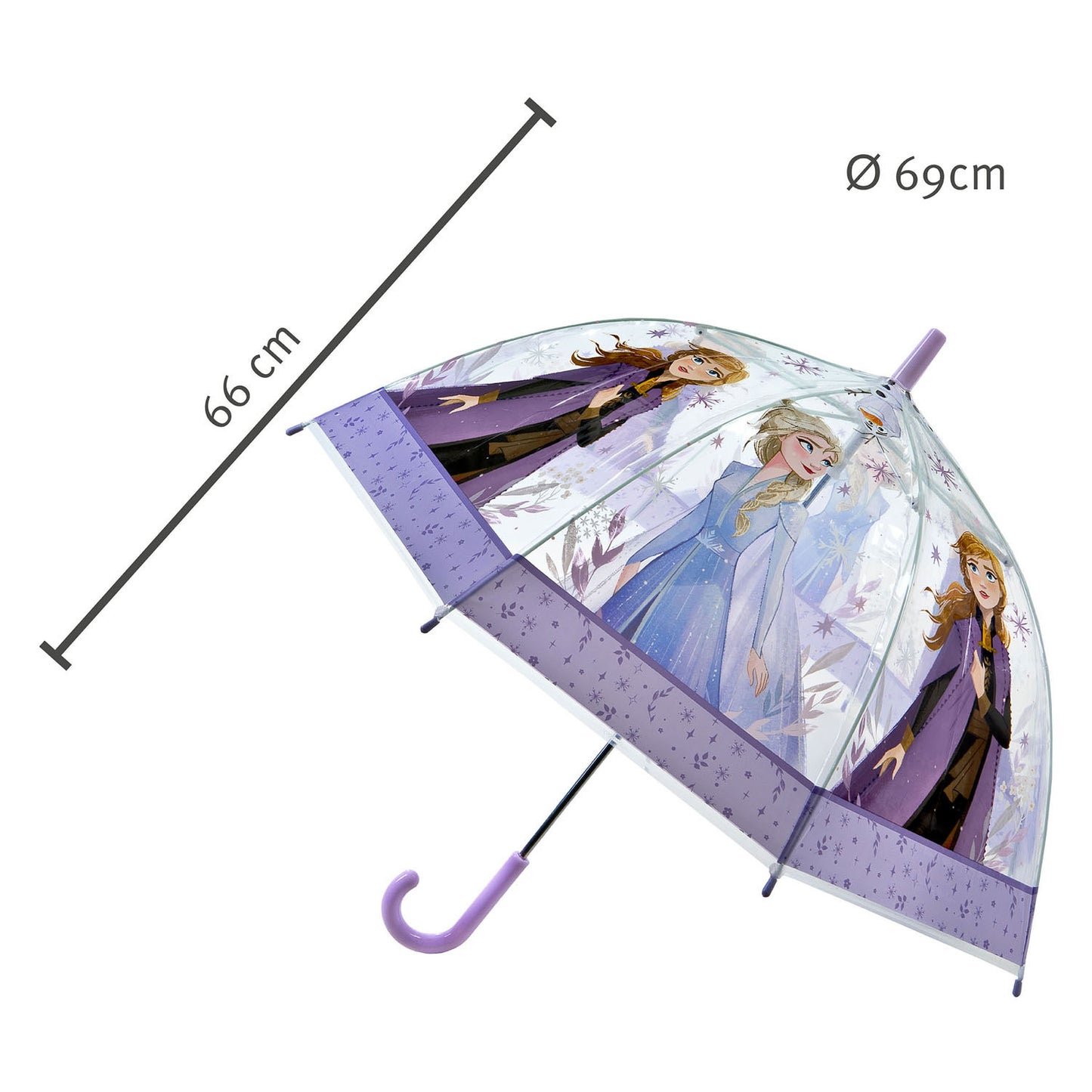 Disney Frozen Frozen KinderParaplu 70 cm lila transparent