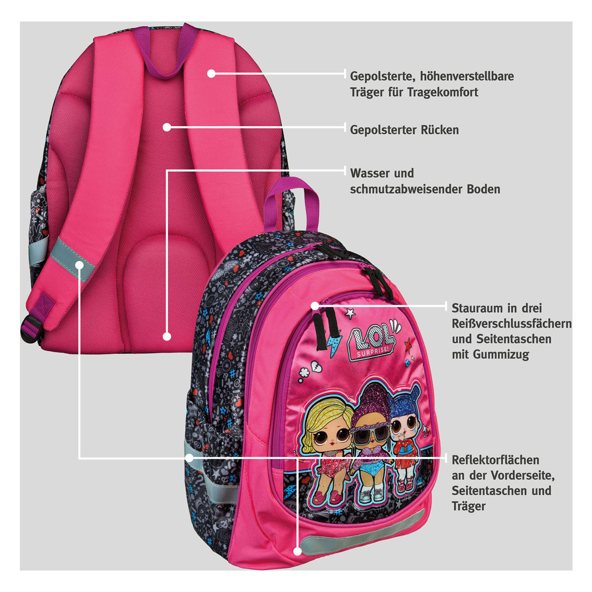 LOL. Schul -Rucksacküberraschung