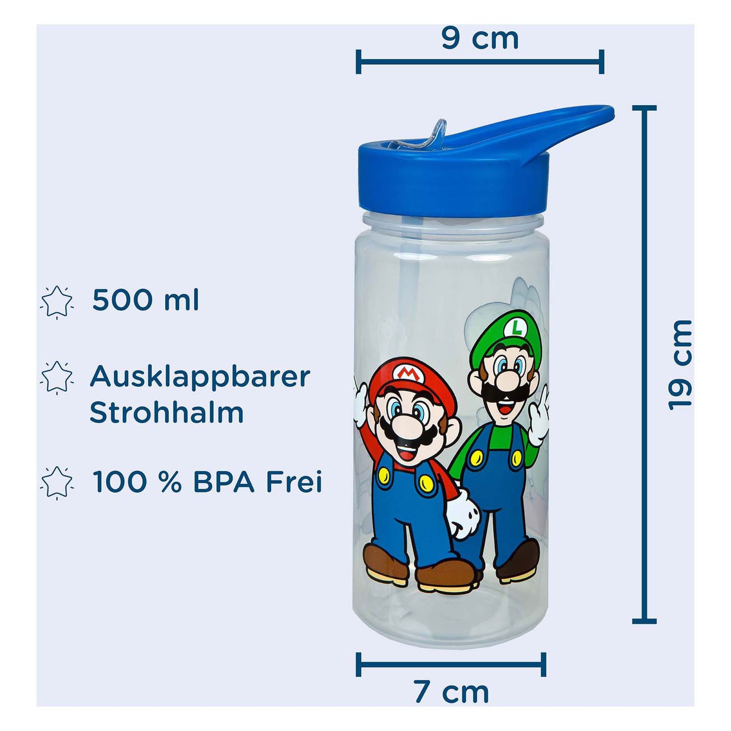 Undercover Aero Trinkflasche Super Mario, 500 ml