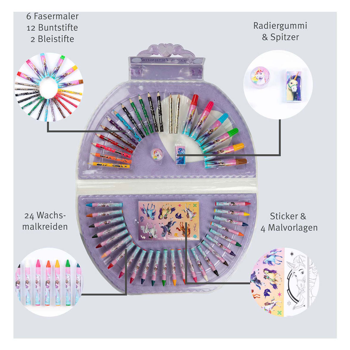 Unicover Unicorn Academy Color Case, 51DLG