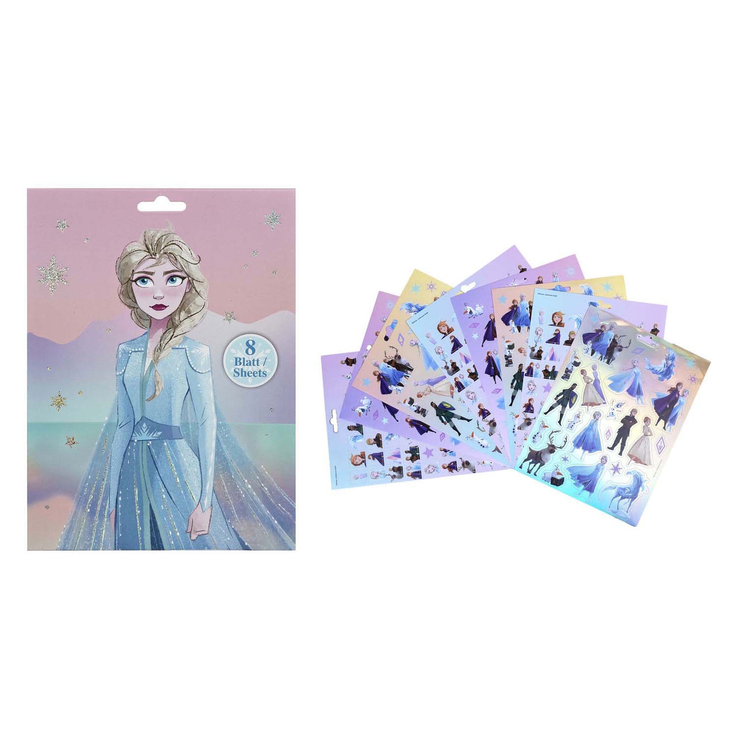 Undercover Stickerbook mit 8 Blättern gefroren