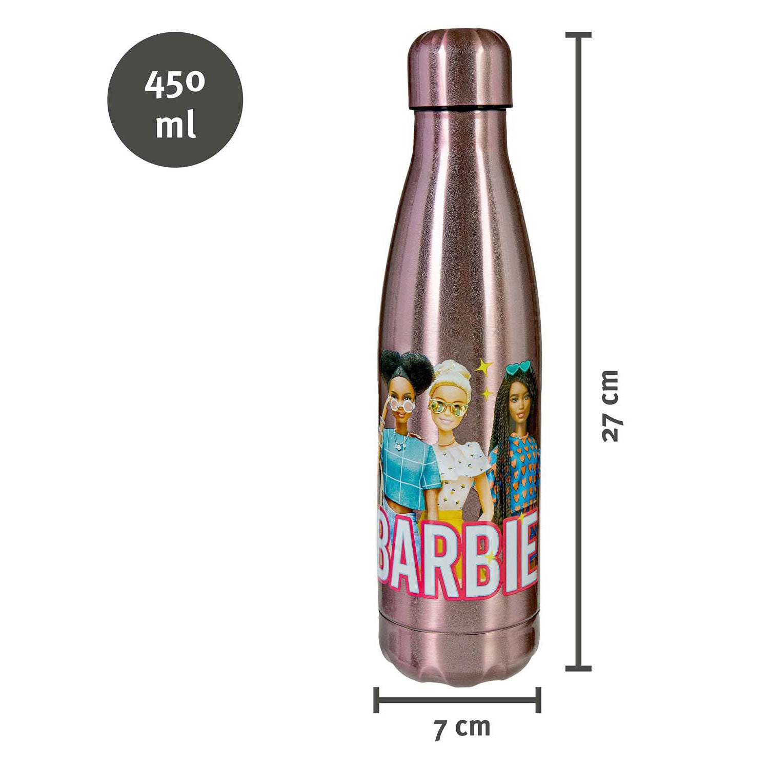 Undercover Barbie Trinkflasche Edelstahl, 450 ml