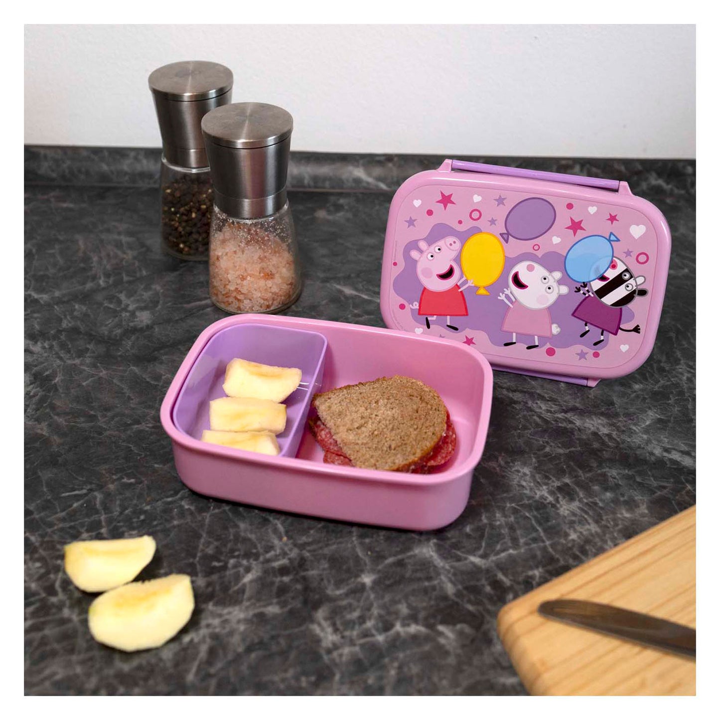 Undercover Peppa Pig Bunchbox mit Snack Tablett