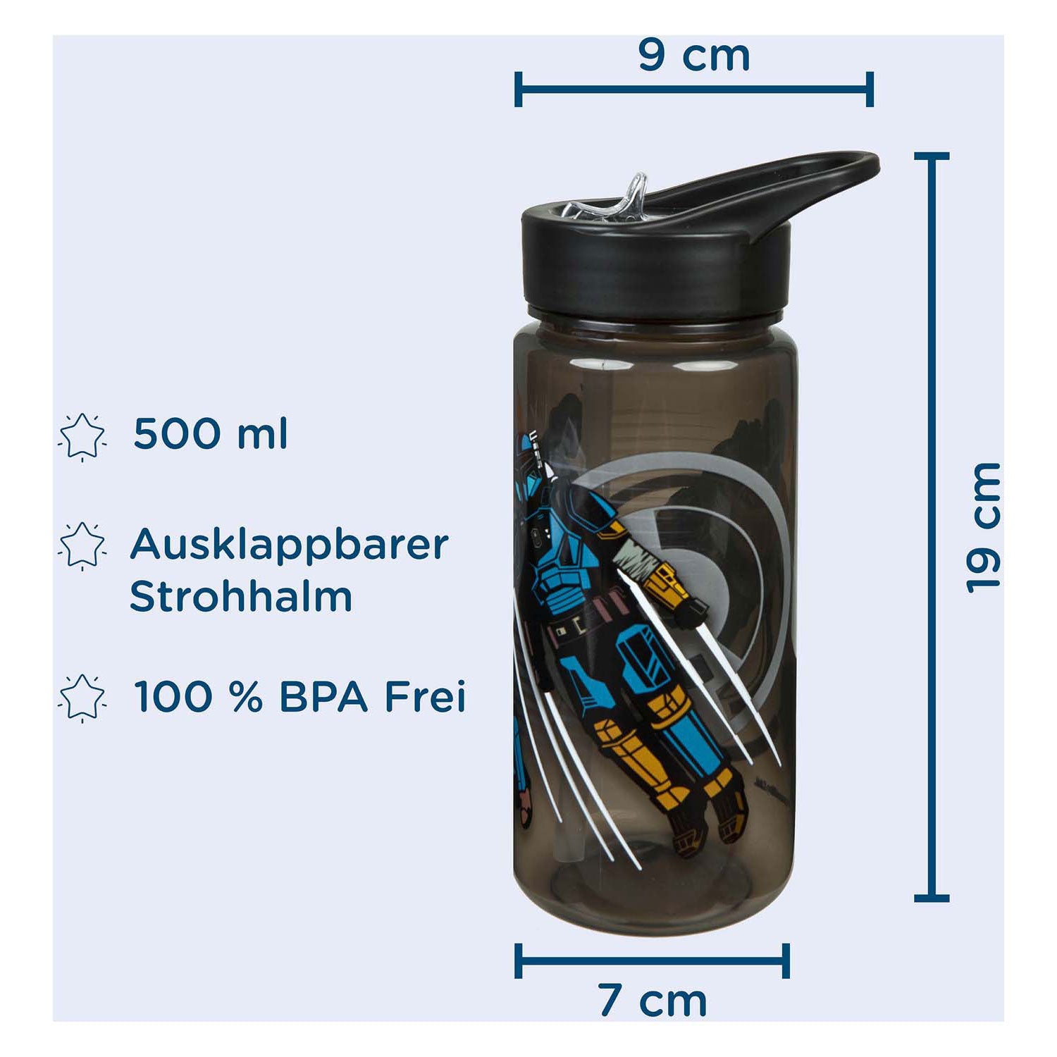 Undercover Areo Trinkflasche Star Wars Mandolorian, 500 ml