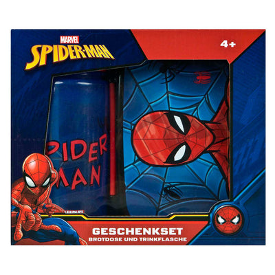 Spiderman setzte die Bruttrommel und Trinkflasche