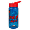 Spiderman setzte die Bruttrommel und Trinkflasche