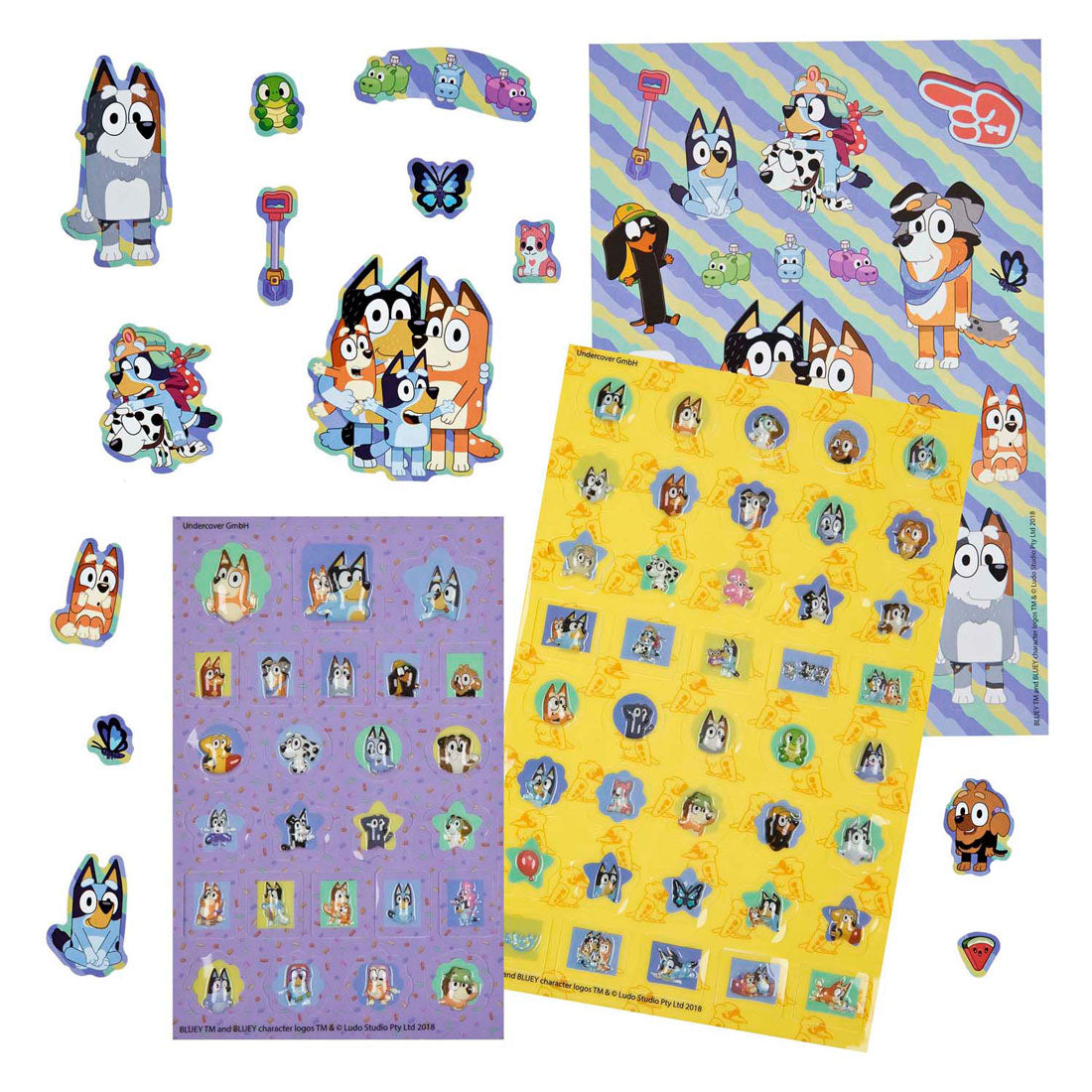 Undercover Super Sticker-Set blau - 500+Stk.