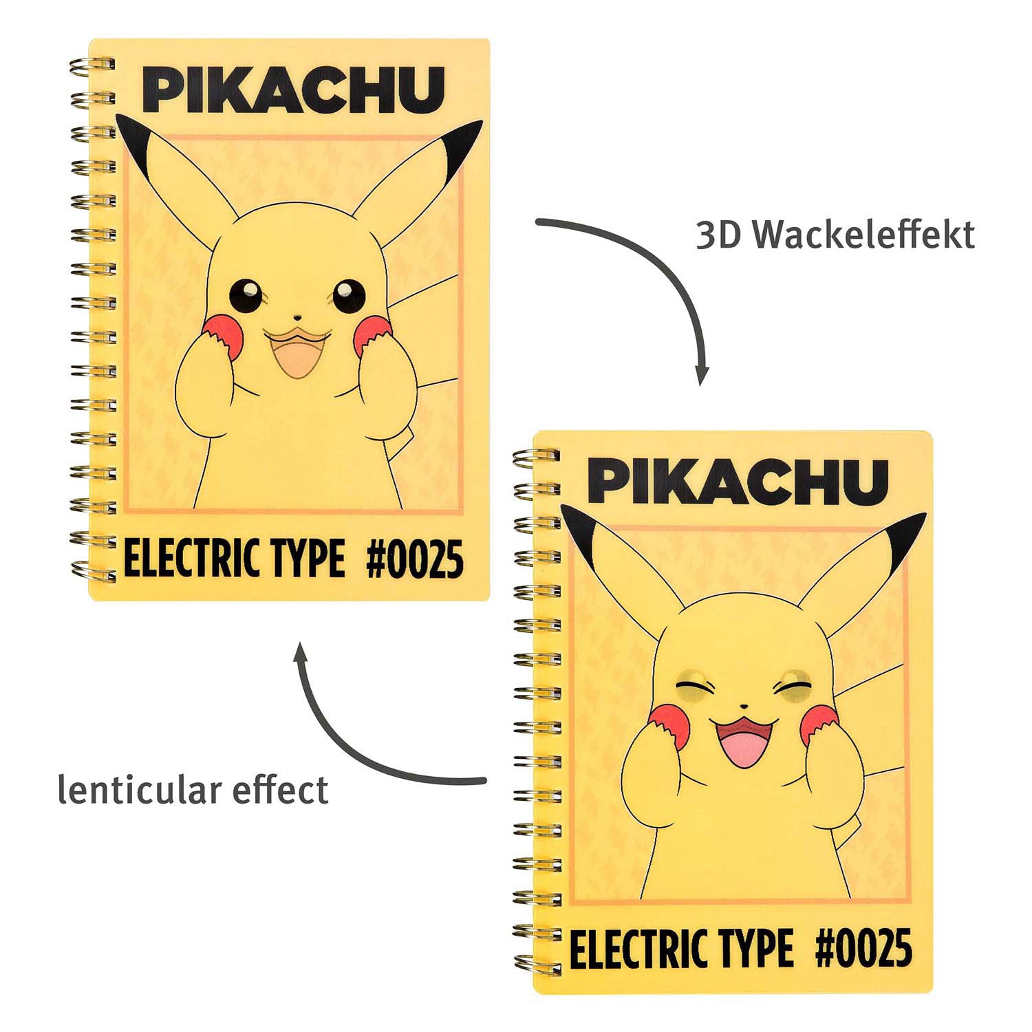 Undercover-Notizbuch Pikachu