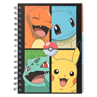 Undercover-Notizbuch mit 3 Tabs Pokemon